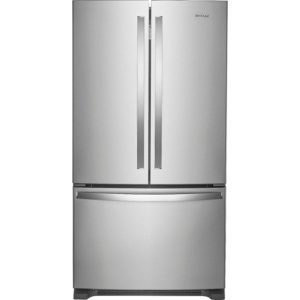 OPEN BOX Whirlpool - 25.2 Cu. Ft. French Door Refrigerator with Internal Water Dispenser - Stainless Steel WRF535SWHZ