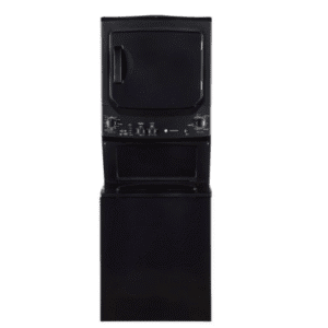 GE 27-Inch 4.4 cu. ft. Spacemaker Unitized Apartment Size Stacked Washer and 5.9 cu. ft. Dryer Laundry Centre in Diamond Grey GUD37ESMMDG