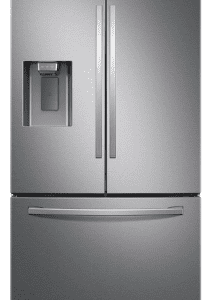 FM 27 cu. ft. Large Capacity 3-Door French Door Refrigerator with External Water & Ice Dispenser in Stainless Steel RF27T5201SR
