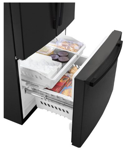 NEW GE® ENERGY STAR® 27.0 Cu. Ft. French-Door Refrigerator GNE27JGMBB - Image 2