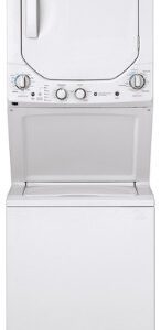 NEW GE 24" Unitized Spacemaker Washer and Electric Dryer White - GUD24ESMMWW