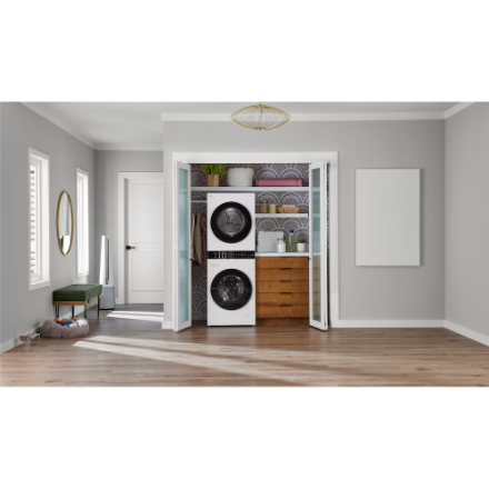LG Electronics 24-inch W Compact Single Unit WashTower with 3.1 cu. ft. Washer and 4.2 cu. ft. Dual Inverter HeatPump Technology Ventless Dryer in White - ENERGY STAR® WKHC152HWA - Image 8