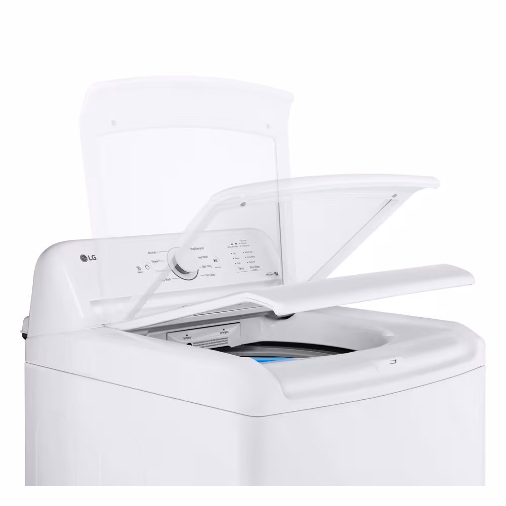LG Electronics 27" 4.8 cu. ft. Capacity Top Load Washer with Agitator in White WT6105CW - Image 6