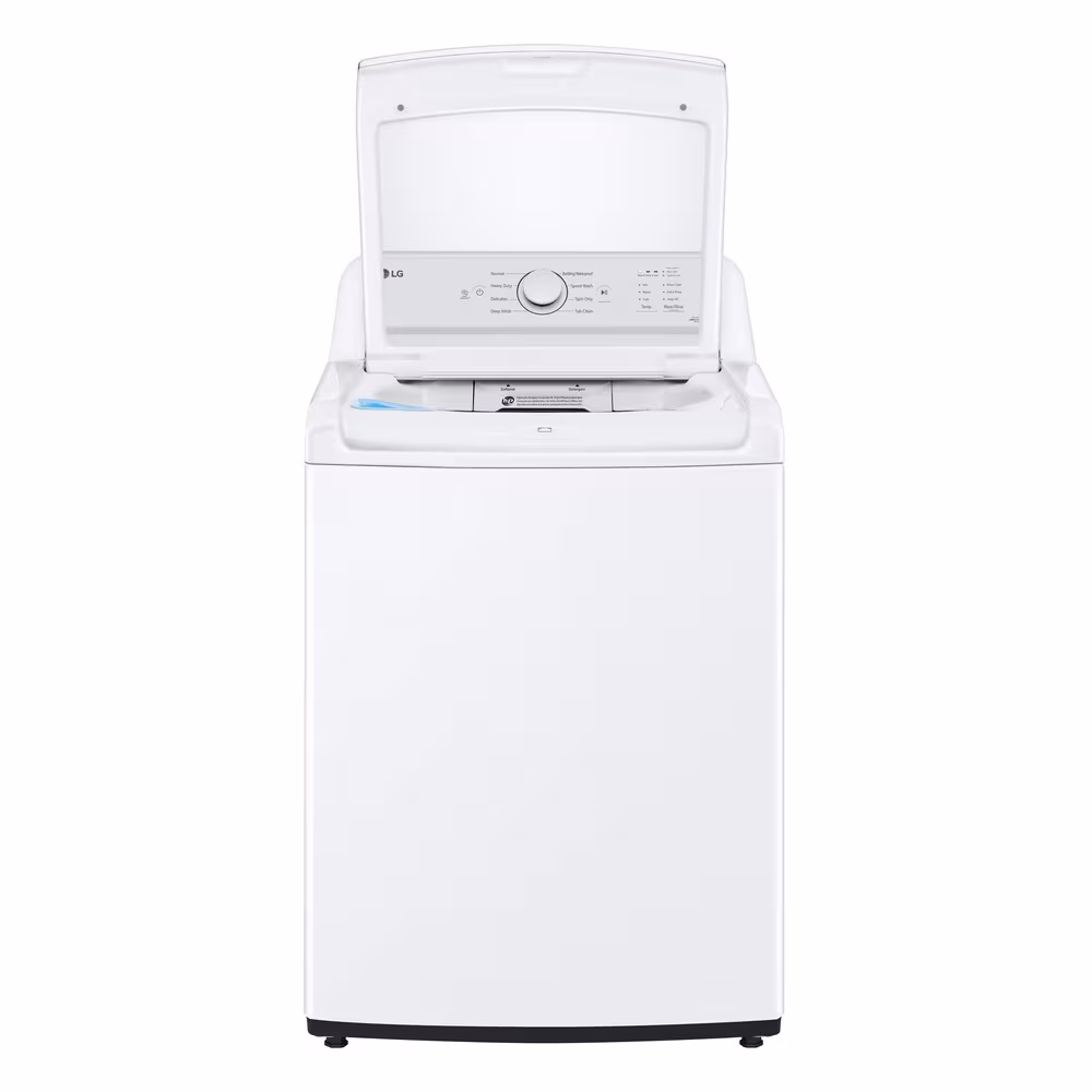 LG Electronics 27" 4.8 cu. ft. Capacity Top Load Washer with Agitator in White WT6105CW - Image 7