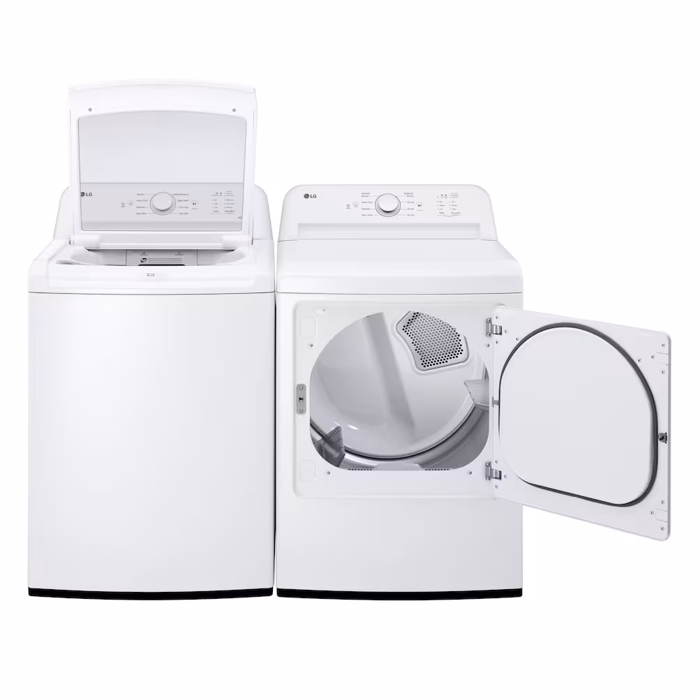 LG Electronics 27" 4.8 cu. ft. Capacity Top Load Washer with Agitator in White WT6105CW - Image 8