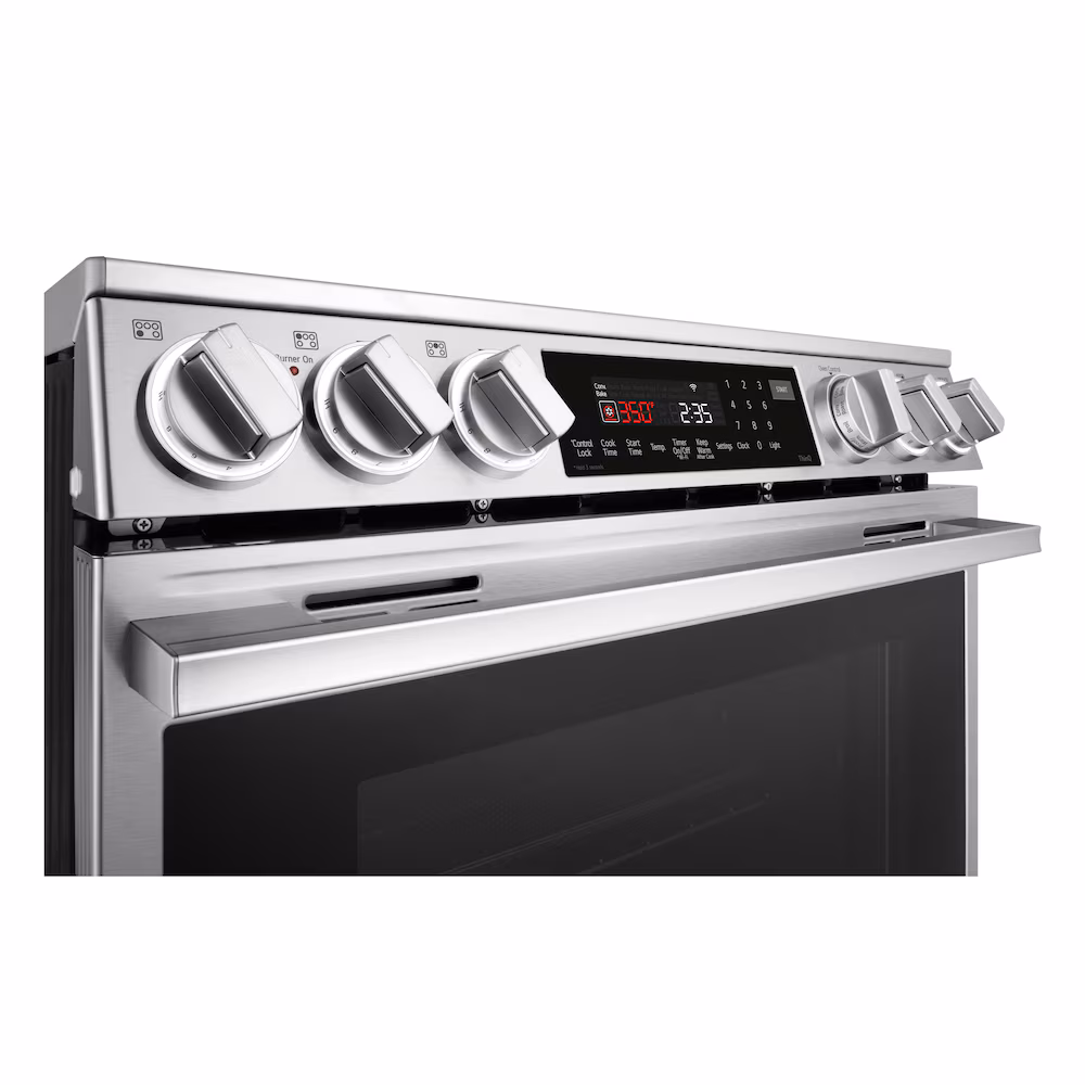 LG Electronics Smart Electric Slide-in Range with ProBake Convection Oven and Air Sous Vide in Smudge Resistant Stainless Steel LSEL6337XE - Image 7