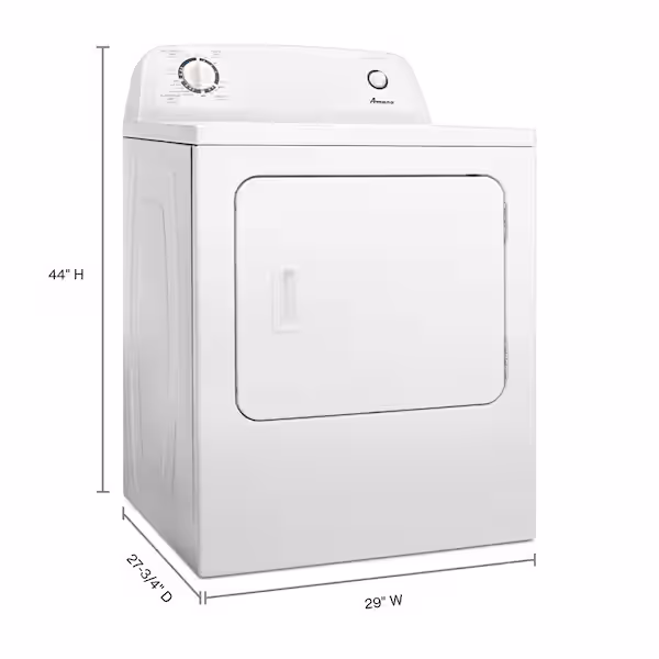 6.5 cu.ft. vented Front Load Electric Dryer in White with Wrinkle Prevent Option YNED4655EW1 - Image 4