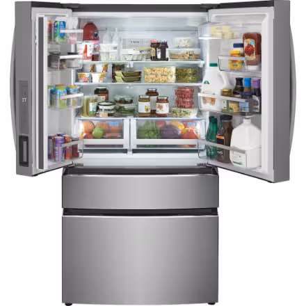 Frigidaire Gallery 36-inch W 22.1 Cu. Ft. Counter-Depth 4-Door Refrigerator with Internal Water in Smudge-Proof Stainless Steel - ENERGY STAR® GRMG2272CF05 - Image 3