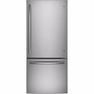 GE 30-inch 20.9 cu.ft. Bottom Freezer, LED Lighting, Fingerprint Resistant Refrigerator in Stainless Steel ENERGY STAR® GDE21DYRLKFS