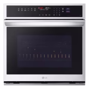 LG Electronics 30-inch Smart Single Electric Wall Oven with True Convection InstaView Air Fry Steam in Stainless Steel WSEP4727F