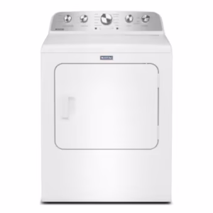 Maytag 7.0 Cu Ft. Load Electric Dryer with Extra Power and Pet Pro Option in White YMED5605RW0