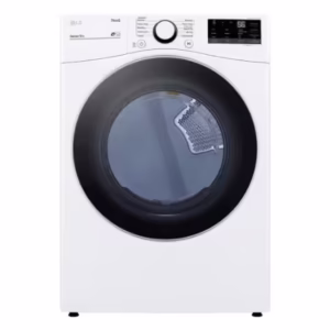 LG Electronics 7.4 cu.ft. Smart Electric Dryer with AI and Wi-Fi in White Stackable - ENERGY STAR® DLE3600W