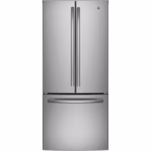 GE 30-inch 20.8 cu.ft. French Door Fingerprint Resistant, Refrigerator Standard Depth in Stainless Steel GNE21DYRLKFS