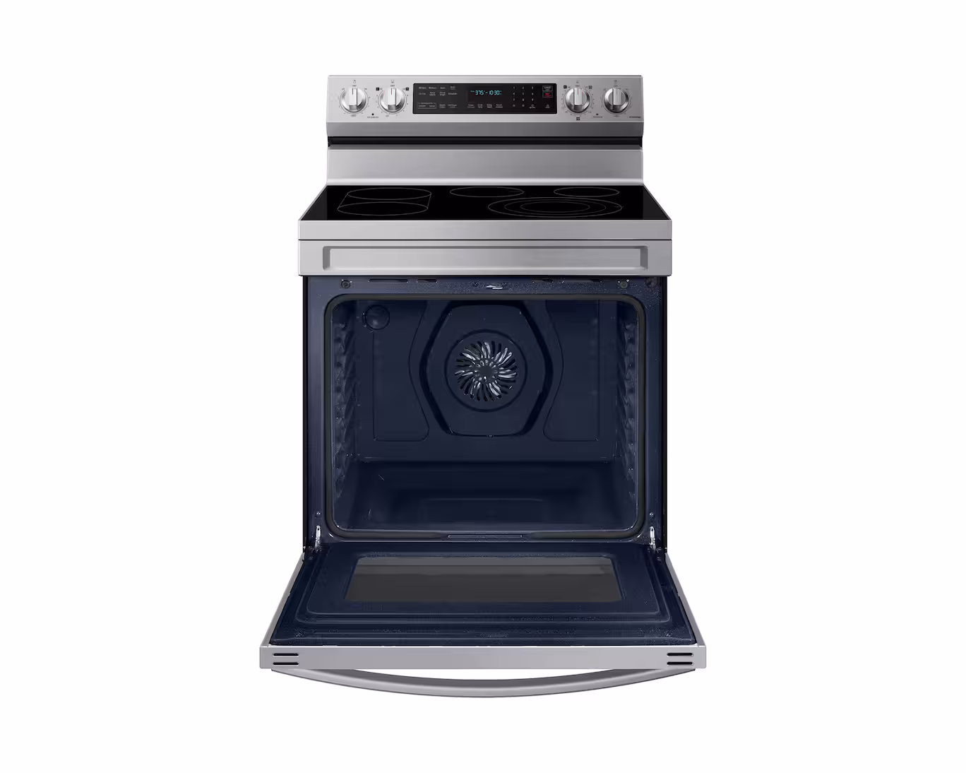 30" 6.3 cu. Ft. Smart Electric Freestanding True Convection Range with Air Fry NE63A6711SS - Image 2