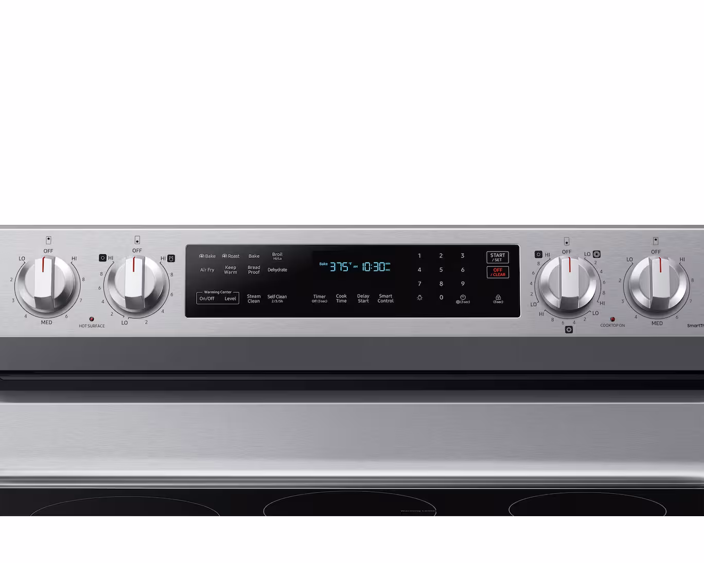 30" 6.3 cu. Ft. Smart Electric Freestanding True Convection Range with Air Fry NE63A6711SS - Image 5