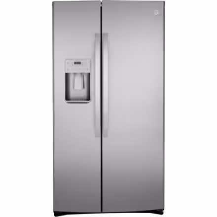 GE 36-inch 21.8 cu.ft. Side By Side Side-by-Side,Fingerprint Resistant Refrigerator Counter Depth in Stainless Steel GZS22IYNFS