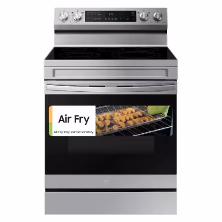 Samsung Electric Range with Convection Oven and Air Fry in Fingerprint Resistant Stainless Steel NE63A6511SS/AC