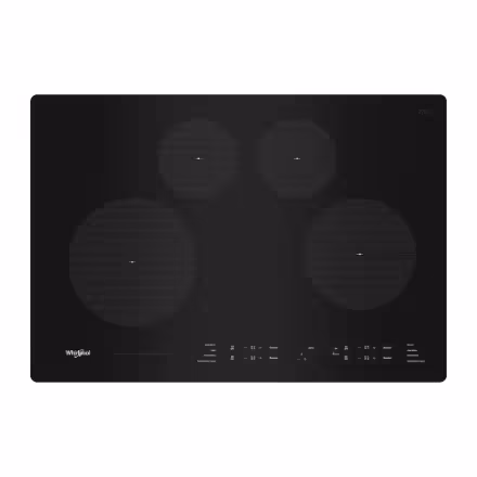 Whirlpool 30-inch Induction Cooktop with 4 Elements and Quick Cleanup in Black WCI55US0JB