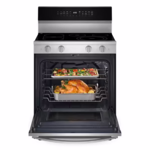 30 in. 5-Element Freestanding Electric Smart Range in Fingerprint Resistant Stainless Steel with Air Cooking Technology YWFES7530RZ0