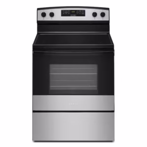 30 in. 4-Burner Elements Freestanding Electric Ranges in Stainless Steel with Extra-Large Oven Window YAER6203MSS0