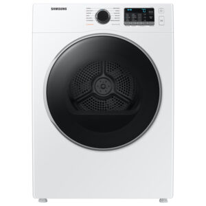 Samsung 4-cu ft Electric Dryer - Reversible Side Swing Door - Stackable - White DV25B6800EW