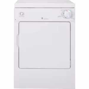 GE 24-Inch 3.6 cu. ft. Front Load Electric Dryer in White PSKP333EBWW