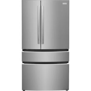 Frigidaire Gallery 36-inch W 22.1 Cu. Ft. Counter-Depth 4-Door Refrigerator with Internal Water in Smudge-Proof Stainless Steel - ENERGY STAR®GRMG2272CF08