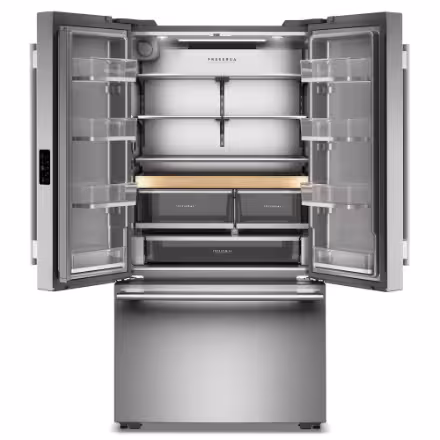 KitchenAid 36-inch 24.3 cu ft Counter Depth French Door Refrigerator in PrintShield Stainless KRFC236SPS02 - Image 3