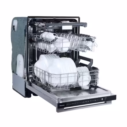 Hisense 24-inch Built-In Top Control Dishwasher with Steam Wash in Fingerprint-Resistant Stainless Steel HDW63314SS - Image 4