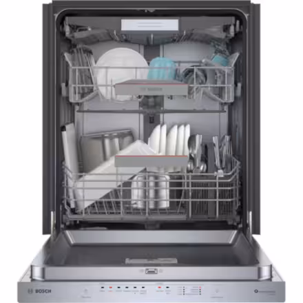 Bosch 500 Series 24-Inch Smart Built-In Dishwasher with Flexible Third Rack, 44 dBA in Stainless Steel SHP65CC5UC - Image 4