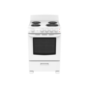 GE 24 -inch Free-Standing Electric Range with Removable backsplash Storage drawer Oven in White JCAS300DM2WW