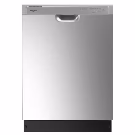 Whirlpool 24-inch Front Control Dishwasher with Boost Cycle in Stainless Steel, 57 dBA - ENERGY STAR® WDF341PAPM