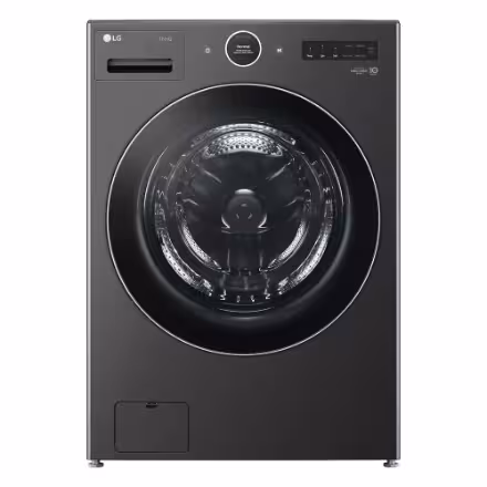 LG Electronics 5.8 cu. ft. Mega Capacity Smart Front Load Washer in Black Steel - ENERGY STAR® WM6700HBA