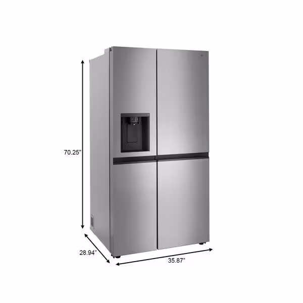 23 cu. ft. Side by Side Refrigerator with External Ice andWater Dispenser in Stainless Look, Counter Depth LS23C4230V/00 - Image 2
