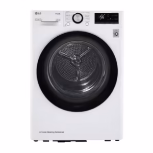 LG Electronics 24-inch W 4.2 cu. ft. Compact Dryer Sensor Dry and Wi-Fi in White, Stackable - ENERGY STAR® DLHC1455W