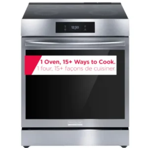 Frigidaire Gallery 30 in. Slide-In Induction Range with 5 Burner Cooktop, Air Fry and no Pre-heat oven in Smudge-Proof Stainless GCFI306CBFD
