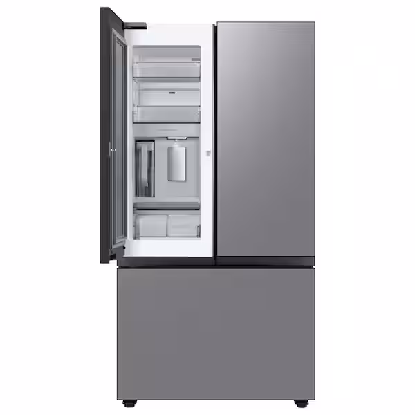 Bespoke 36 in. 24 cu. ft. Counter Depth 3-Door French Door Smart Refrigerator in Stainless Steel with Beverage Center RF24BB6200QLAA - Image 4