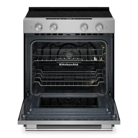 KitchenAid 30-inch Slide-in Smart Electric Range with True Convection in Fingerprint Resistant Stainless Steel - ENERGY STAR® YKSES530SPS - Image 2
