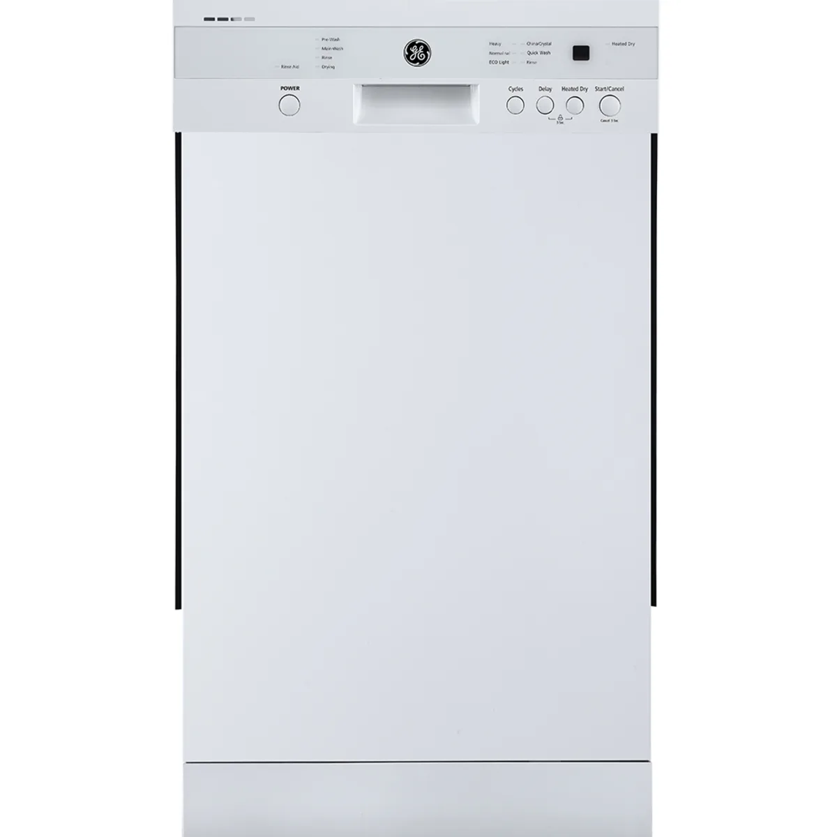 GE 18" Built-In Front Control Dishwasher with Stainless Steel Tall Tub White - GBF180SGMWW