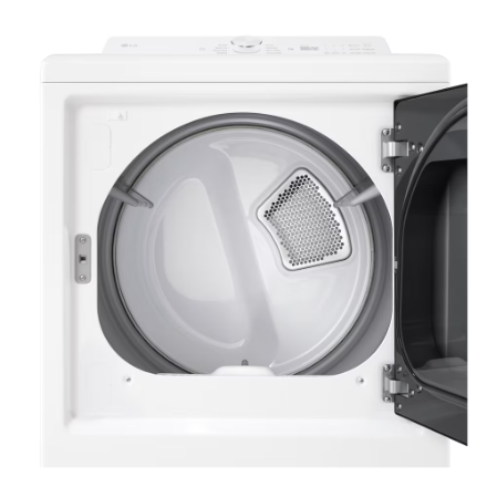 LG Electronics 7.3 cu. ft. Ultra Large Capacity Front Load Electric Dryer with Wi-fi and AI Sensor Dry in White - ENERGY STAR® DLE8200W - Image 2