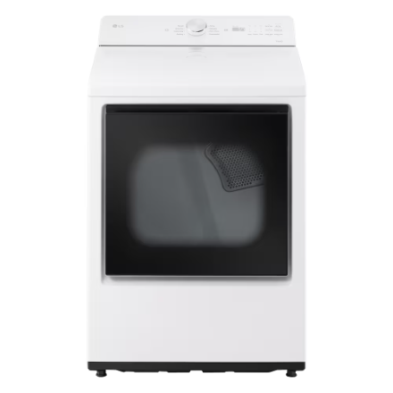 LG Electronics 7.3 cu. ft. Ultra Large Capacity Front Load Electric Dryer with Wi-fi and AI Sensor Dry in White - ENERGY STAR® DLE8200W