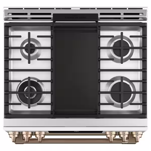 30 in. 6.7 cu. ft. Smart Slide-In Double Oven Gas Range in Matte White with True Convection, Air Fry CCGS750P4M4W2 - Image 2
