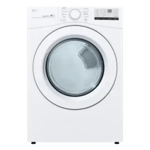 LG Electronics 7.4 cu. ft. Ultra Large Capacity Electric Dryer with Sensor Dry in White - ENERGY STAR® DLE3400W