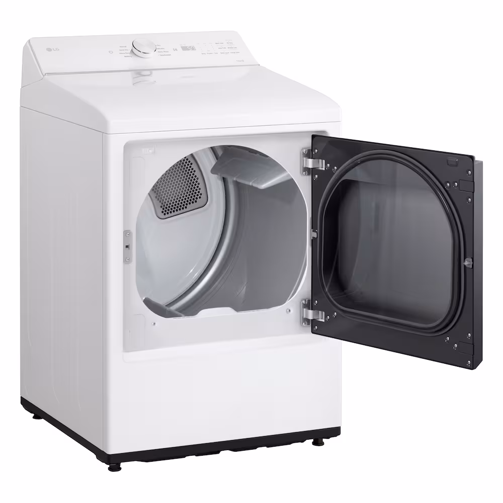 LG Electronics 7.3 cu. ft. Ultra Large Capacity Front Load Electric Dryer with Wi-fi and AI Sensor Dry in White - ENERGY STAR® DLE8200W - Image 6
