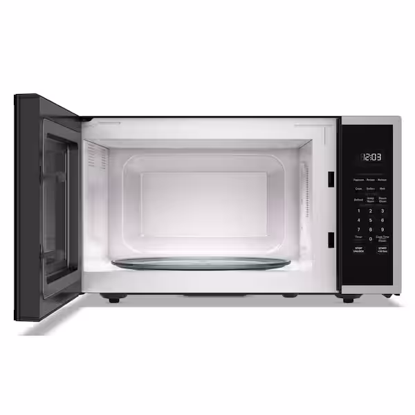 1.5 cu. ft. 1500 WElectric Countertop Microwave in PrintShield Stainless with Air Fry Function KMCS522RPS00 - Image 2