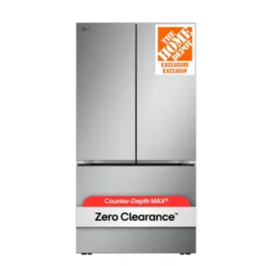 LG Electronics 36-inch W 25 cu.ft. Counter-Depth MAX 3-Door French Door Refrigerator with Zero Clearance in Stainless Steel - HomeDepot Exclusive - ENERGY STAR® LF25Z6211S
