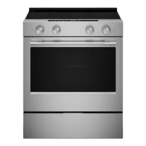 KitchenAid 30-inch Slide-in Smart Electric Range with True Convection in Fingerprint Resistant Stainless Steel - ENERGY STAR® YKSES530SPS