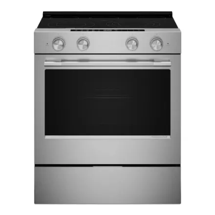 KitchenAid 30-inch Slide-in Smart Electric Range with True Convection in Fingerprint Resistant Stainless Steel - ENERGY STAR® YKSES530SPS