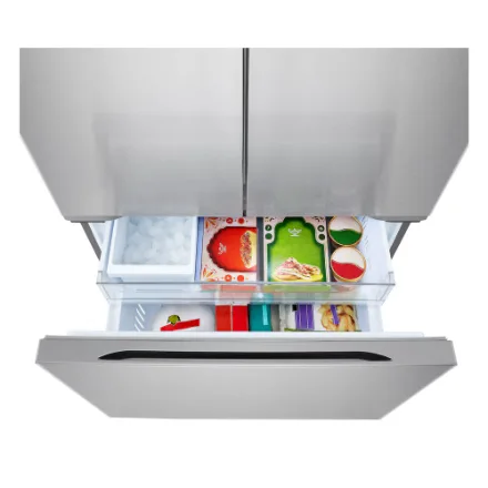 LG Electronics 36-inch W 25 cu.ft. Counter-Depth MAX 3-Door French Door Refrigerator with Zero Clearance in Stainless Steel - HomeDepot Exclusive - ENERGY STAR® LF25Z6211S - Image 8