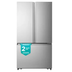 Hisense 36-inch W 26.7 cu. ft. French Door Refrigerator in Fingerprint Resistant Titanium Finish - ENERGY STAR® RF27A3FSE